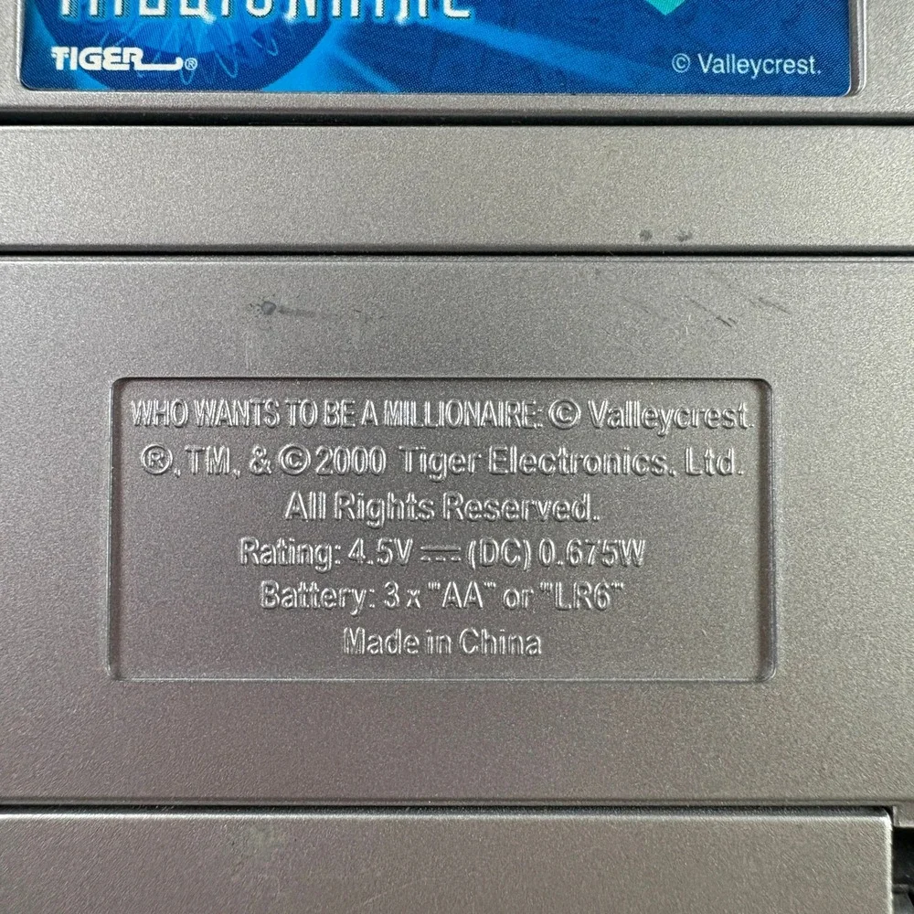 Tiger Electronics vintage 2000